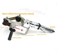 Machine à poncer pneumatique à tube rond SUBAO W9, outil à air comprimé pour le polissage et le meulage des tuyaux et fils en acier inoxydable