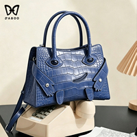 Sac à épaule femme cuir de crocodile exotique authentique haute qualité logo personnalisé vente en gros