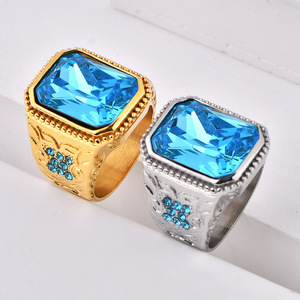 <span class=keywords><strong>Bague</strong></span> de mode de style hip-hop plaqué or de haute qualité <span class=keywords><strong>prix</strong></span> d'usine de gravure personnalisé à partir de bijoux intemporels - Product Image 2