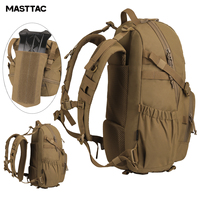 Sac à dos tactique MASTTAC MS7552 500D imperméable 40L avec compartiment pour ordinateur portable, système MOLLE pour la randonnée en plein air et les trajets quotidiens