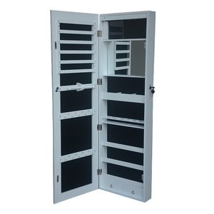 Casier de rangement pour <span class=keywords><strong>bijoux</strong></span>, miroir sur plein écran, <span class=keywords><strong>porte</strong></span> murale, <span class=keywords><strong>armoire</strong></span> à <span class=keywords><strong>bijoux</strong></span> blanche - Product Image 3