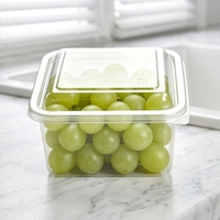 Boîtes carrées en PET transparentes, jetables, recyclables, de qualité alimentaire, épaisseur 0,78 mm, avec couvercles, logo personnalisé pour gâteaux, sushis, etc.