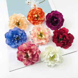 Têtes de fleurs de pivoine artificielles 9cm, fleurs en soie pour décoration de mariage et décoration intérieure - Product Image 1