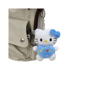 Bán buôn PP bông đầy KT mèo búp bê nhỏ đồ chơi sang trọng dễ thương Mèo Mặt Dây chuyền siêu mềm sang trọng Móc chìa khóa cho trẻ em Quà Tặng giảm căng thẳng - Product Image 5