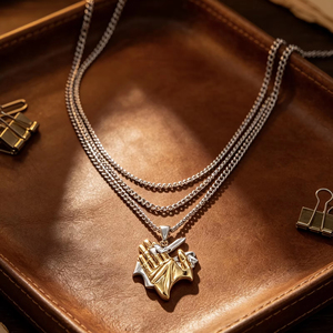 Collana a Catena Cubana Placcata Oro - Lusso e Semplicità per il Business, Stile Urbano - Product Image 2