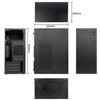 RGeek Micro ATX Case PC Case Mini PC ITX Desktop Computer Case Micro ATX MATX DTX ITX Mini PC, Soporte 3,5 ''HDD