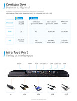 Monitor Táctil de 21.5 Pulgadas para Pedidos de Comida en Restaurantes, Pantalla POS Capacitiva FHD 16:9 para Cafeterías y Cocinas