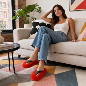 Claquettes en fourrure personnalisées de créateur, pantoufles d'intérieur de haute qualité, vente en gros pour femmes, sandales décontractées, chaussures d'hiver, produit tendance 2026 - Product Image 3