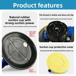 Ventouse industrielle à pompe manuelle en caoutchouc nitrile pour réparation de bosses de <span class=keywords><strong>voiture</strong></span>, nivellement, support de lampe, support de caméra, outil pour barre de <span class=keywords><strong>toit</strong></span> de <span class=keywords><strong>voiture</strong></span> - Product Image 4
