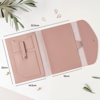 Porte-documents en cuir PU à trois volets, sac de rangement pour carnet, dossier de réunion hebdomadaire pour documents, vente en gros