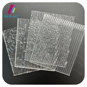 Lámina Decorativa Acrílica Extruida de Alta Calidad, 4x8 pies, Transparente con Rayas en Relieve, 2mm de Grosor - Product Image 3
