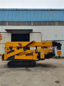 Grue sur chenilles de 5 tonnes avec pattes d'araignée stables et flèche télescopique pour le levage haute performance d'objets lourds, grue araignée - Product Image 4