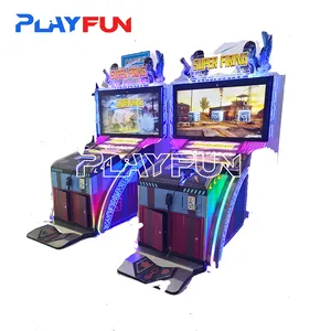 PlayFun工厂批发超级射击投币视频街机终结者枪射击游戏机