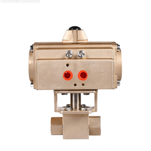Vente de liquidation B2B COVNA Système d'irrigation goutte à goutte Acier inoxydable 304 Vanne à bille pneumatique Haute pression Vanne pneumatique à port en T - Product Image 2