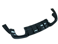 Diffuseur arrière en fibre de carbone de haute qualité avec éclairage LED pour Audi A3 S Line 8V 2017, kit carrosserie pour pare-chocs arrière