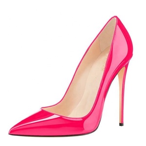 ODM/OEM Customized Women Pointy Toe High Heels Dress <b>Shoes</b> 4inches US Big Size 45 Dress Stiletto Basic Party Lady Pumps <b>Shoes</b> - Product Image 3