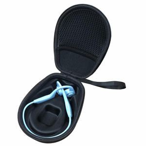 DEJUN usine personnalisé Portable étanche antichoc EVA stockage étui pour écouteurs anti-poussière dur voyage noir fermeture éclair 3 en - Product Image 5