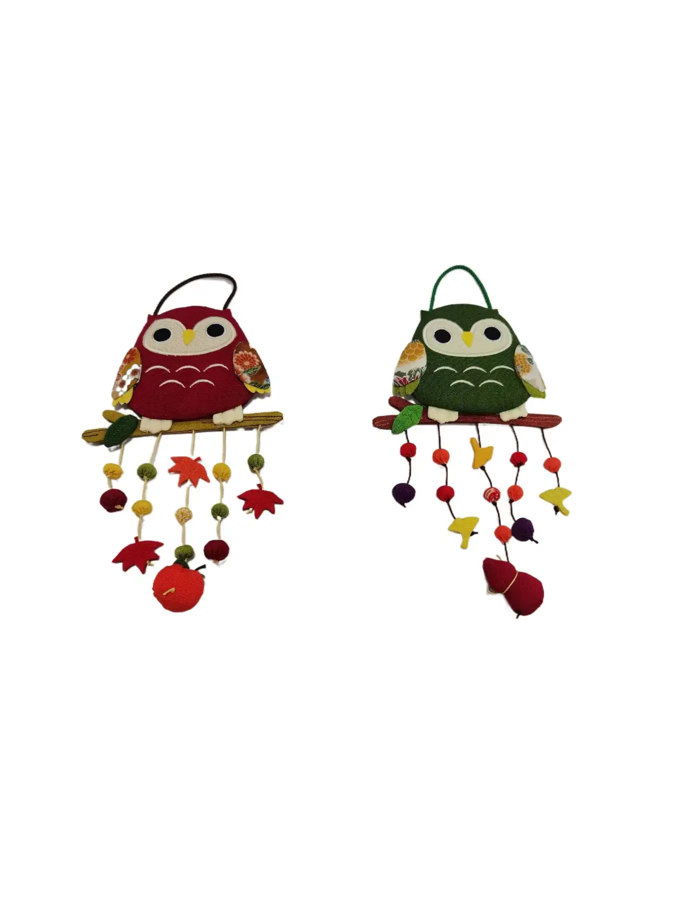 Best Selling Wall Decoration Handmade Japanese Owl 2 Patterns Set Hanging Toys