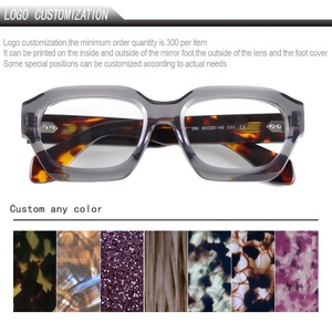 Monturas de Gafas de Sol Rectangulares de Acetato Grueso de Lujo al por Mayor, Logotipo Personalizado, Monturas de Gafas Ópticas de Alta Gama con Protección Anti Luz Azul - Product Image 6