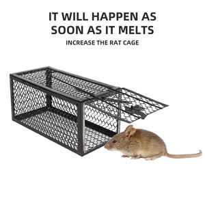 Herbruikbare <span class=keywords><strong>Humane</strong></span> Muisval Metalen Rattenkooi Voor Het Vangen En Loslaten Van Vaste Muizenverdrijver En Rattenval Voor Muizen En Vogels - Product Image 5