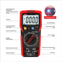UNI T UT89XD Multimeter Digital Tampilan 4 Digit Presisi Tinggi Multi-Fungsi Pengukuran Tegangan Arus AC/DC 1000V AC/DC 20A