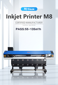 Fábrica Disen Fábrica al por mayor 1,8 m gran formato lienzo vinilo Flex Banner póster inyección de tinta Eco solvente impresora - Product Image 3