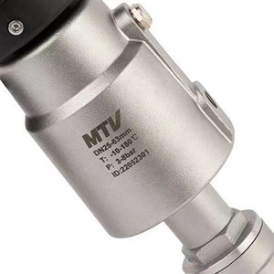 วาล์วแบบมุมเอียง Mtv ขนาด 1/2 นิ้ว ใช้ไฟ DC 24V สำหรับไอน้ำอุณหภูมิสูง พร้อมสัญญาณตอบกลับและลิมิตสวิตช์ - Product Image 3