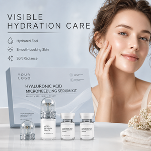 Sérum Microneedle Hydratant en Profondeur Anti-Âge Réparateur de Barrière Cutanée pour Tous Types de Peaux, Marque Privée OEM, Kit de Sérum Microneedle à l'Acide Hyaluronique - Product Image 5