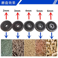 Pièces de rechange neuves pour moulin à granulés d'aliments en acier au chrome-manganèse, plaque à matrice plate modèle 150, diamètre du trou de 4 mm, capacité de 90-150 kg/h, marque NH