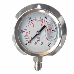 Todos SS alta qualidade líquido enchido manômetro com <span class=keywords><strong>flange</strong></span> traseiro - Product Image 2