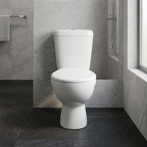 Precio barato moderno de cerámica, artículos sanitarios, baño, lavabo de inodoro de dos piezas, fregadero de Semi-Pedestal en el mercado de Dubái a la venta - Product Image 4