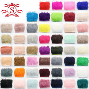 Đà điểu S dài lớn cánh trung tâm đen plumas 1m cho hiệu suất đám cưới Lễ Hội trang phục nhuộm lông TRIM - Product Image 1