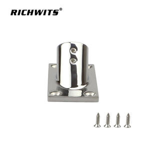 Accessoires de quincaillerie marine pour yacht, base de tube carrée à fond carré de 22 mm/25 mm en acier inoxydable 316 de précision - Product Image 4