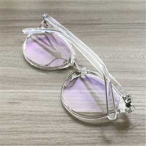 Gafas de Moda Redondas para Hombre y Mujer, Montura TR90 con Lentes Transparentes, Monturas de Gafas Ópticas Transparentes - Product Image 4