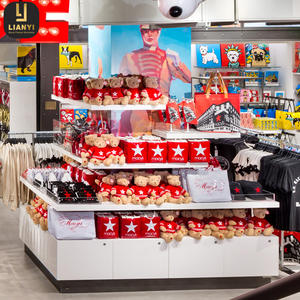 โรงงานผลิตร้านขายของที่ระลึกแสดงเฟอร์นิเจอร์ชั้นวางถุงของขวัญแบบกําหนดเองชั้นวางการ์ดไม้ยืนแสดงตู้ติดผนัง - Product Image 2