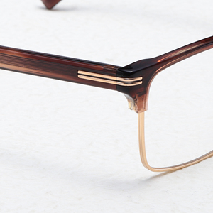 Rectangle Full Rim <b>Eyeglasses</b> Solid Tortoise <b>Frame</b> Anti-Uv Unisex Adults Vision Correction <b>Frames</b> - Product Image 2
