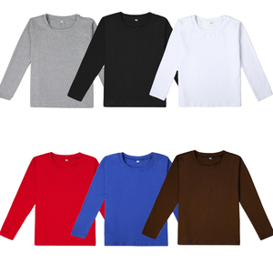 <span class=keywords><strong>Camiseta</strong></span> de Algodón 100% de Otoño, <span class=keywords><strong>Manga</strong></span> <span class=keywords><strong>Larga</strong></span>, Alta Calidad, Talla Grande, <span class=keywords><strong>Camiseta</strong></span> <span class=keywords><strong>Blanca</strong></span> Lisa, Camisetas para Bebés Niños - Product Image 2