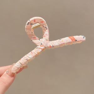 Pinza de Pelo Francesa Elegante con Diseño de Tiburón, Pinza de Plástico Ecológica con Diseño Cruzado Grande para Mujeres y Niñas con Cabello Grueso - Product Image 5
