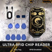 Lector de Chip Inteligente RFID DIGIT-Chameleon Ultra V2.0 125kHz, Emulador de Etiquetas MINI, Llavero/Decodificador de Tarjetas CUID, Duplicador NFC de Acceso