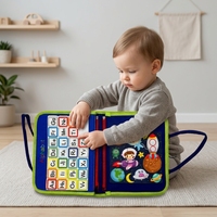 Livre d'activités Montessori personnalisable en feutre pour la maternelle, livre sensoriel silencieux pour bébés, livre d'autocollants magiques pour l'apprentissage précoce, jouets pour enfants et tout-petits