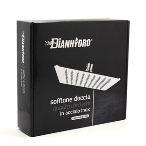 Schermo Doccia Ultra Sottile 40x40cm con Soffione Premium per un'Esperienza Bagno Elegante - Product Image 4