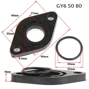 ปะเก็นยาง GY6 50 80 สำหรับสกู๊ตเตอร์ <span class=keywords><strong>125</strong></span> แผ่นรองท่อไอดี GY6 150cc แผ่นยางรอง GY6 แผ่นรองหัวสูบ GY6 สำหรับสกู๊ตเตอร์และมอเตอร์ไซค์ - Product Image 6