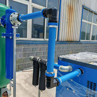 Raccord droit égal en alliage d'aluminium DN80 pour conduite d'air comprimé, raccords de transmission d'air propre de qualité électronique et alimentaire