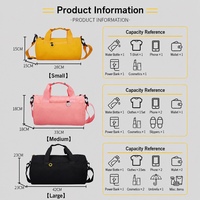 Tas Duffel Perjalanan Tahan Air Kapasitas Besar Custom dengan Logo Sesuai Pesanan, Tali Lepas Pasang, dan Kancing Tekan untuk Hadiah Tim Gym