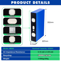 Untuk Baterai Elektrolit Cair LiFePO4 MB56 628Ah 8000 Siklus untuk Kapal & Kendaraan Listrik