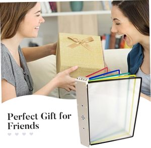 <span class=keywords><strong>Porte</strong></span>-documents <span class=keywords><strong>mural</strong></span> en métal A4 avec panneau d'affichage transparent, 5 panneaux amovibles, design de classeur, fabriqué en Chine - Product Image 3