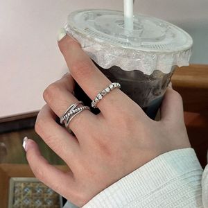 S925 Sterling Silver Cross <b>Ring</b> Women's Minimalist Geometric Style Fashion Jewelry Gift - Product Image 4