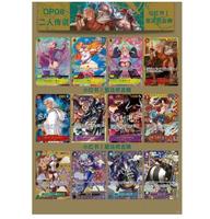 Kartu Anime Banda Jepang One Piece Two Legend Card Opcg TCG OP-08 ONE PIECEs Top Battle Trading Card Game Koleksi Mainan Anak