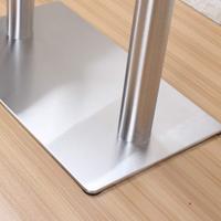 WEKIS Piédestal Robuste en Fer Forgé Noir Base de Table Tulipe en Fonte Pieds de Table en Métal Doré Rond Ovale en Acier Inoxydable