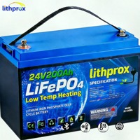 Batterie de traction industrielle 24V 200AH, cellule de batterie LiFePO4 résistante aux chocs pour chariot élévateur intérieur, certifiée UL UN38.3 CE RoHS, service OEM ODM